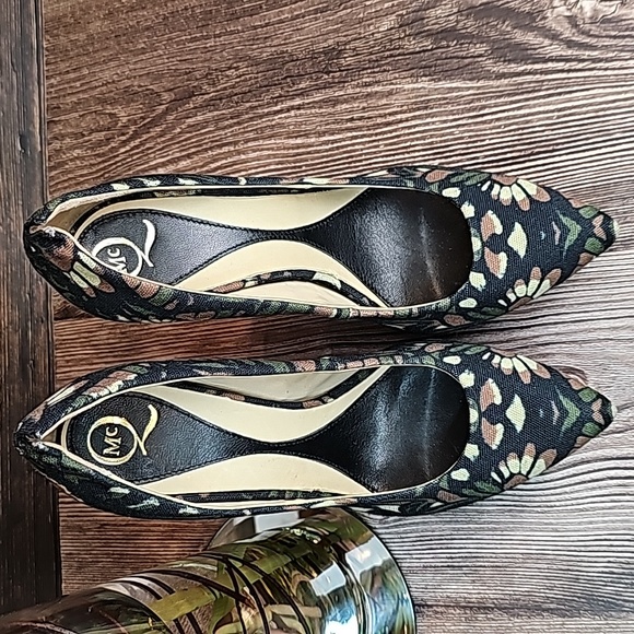 NEW AUTHENTIC ALEXANDER McQUEEN CAMOUFLAGE FLORAL PLATFORM HEELS - Picture 4 of 16